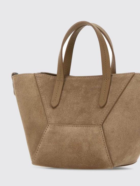 26SS 브루넬로 쿠치넬리 스웨이드 BC Duo 미니 백 MBDLD2675 C2767 Beige - BRUNELLO CUCINELLI