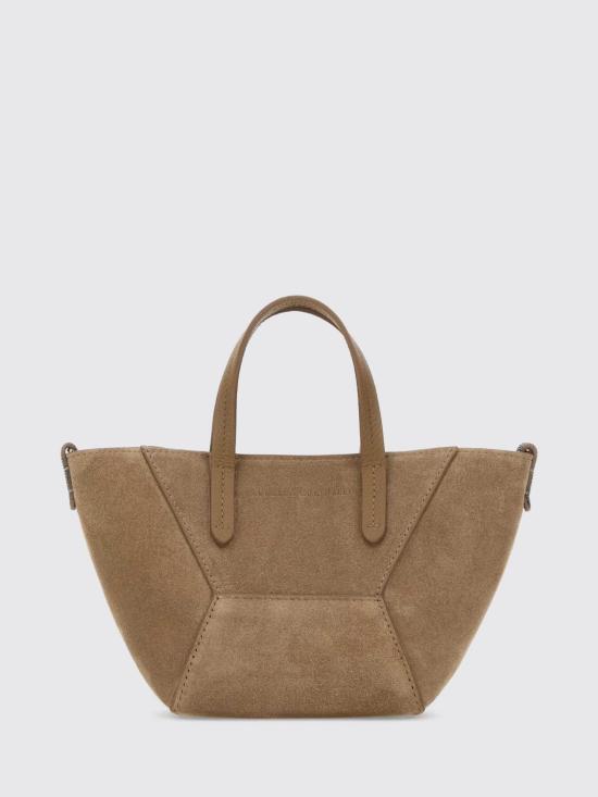 26SS 브루넬로 쿠치넬리 스웨이드 BC Duo 미니 백 MBDLD2675 C2767 Beige