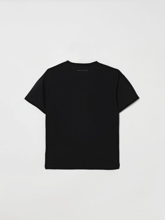 26SS [키즈] MM6 메종마르지엘라 티셔츠 M61021MM02Y M6900 Black - MM6 MAISON MARGIELA