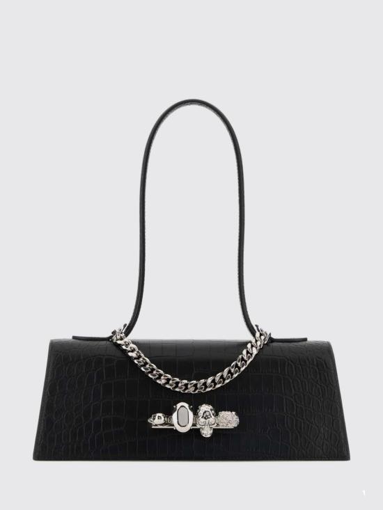 26SS 알렉산더 맥퀸 토트백 8661371HBT2 1000 Black