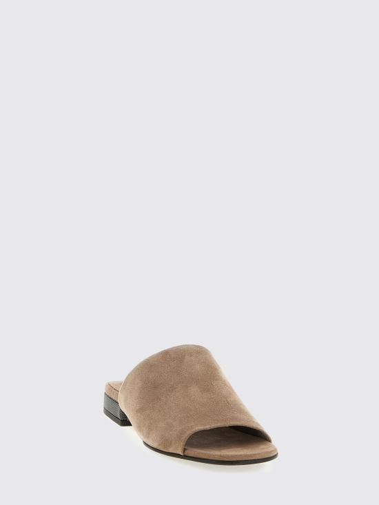 26SS 브루넬로 쿠치넬리 모닐리 스웨이드 뮬 MZSFC3170 C8849 Brown - BRUNELLO CUCINELLI
