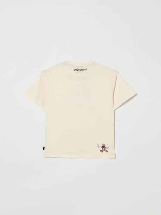 26SS [키즈] 스프레이그라운드 티셔츠 SPY1423 AVORIO Ivory - SPRAYGROUND