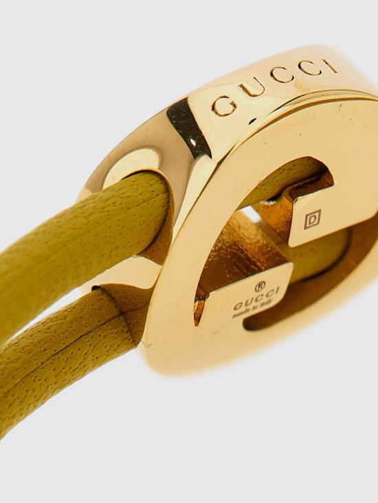 26SS 구찌 브레이슬릿 에나멜 라운드 인터로킹 837355IAAF1 8525 Yellow - GUCCI