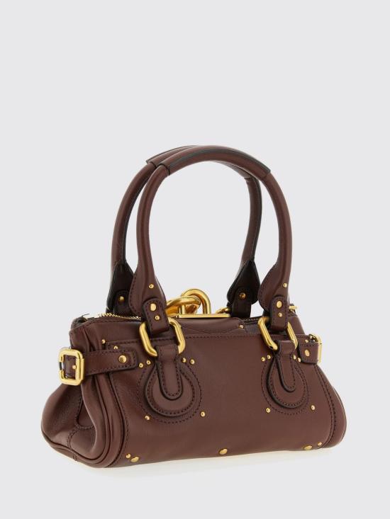 26SS 끌로에 스몰 그레인드 레더 패딩턴 백 CH26SS805P75 27M Brown - CHLOE