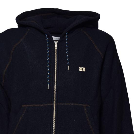 26SS 웨일즈보너 후드 티셔츠 UA25JE06JE04503 NAVY Blue - WALES BONNER