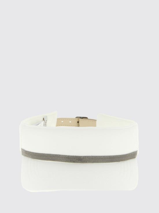 26SS 브루넬로 쿠치넬리 모자 MCAP9T001 C007 White - BRUNELLO CUCINELLI