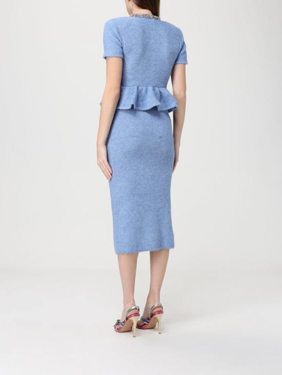 26SS 셀프 포트레이트 롱 원피스 RS26106MBL Blue - SELF PORTRAIT