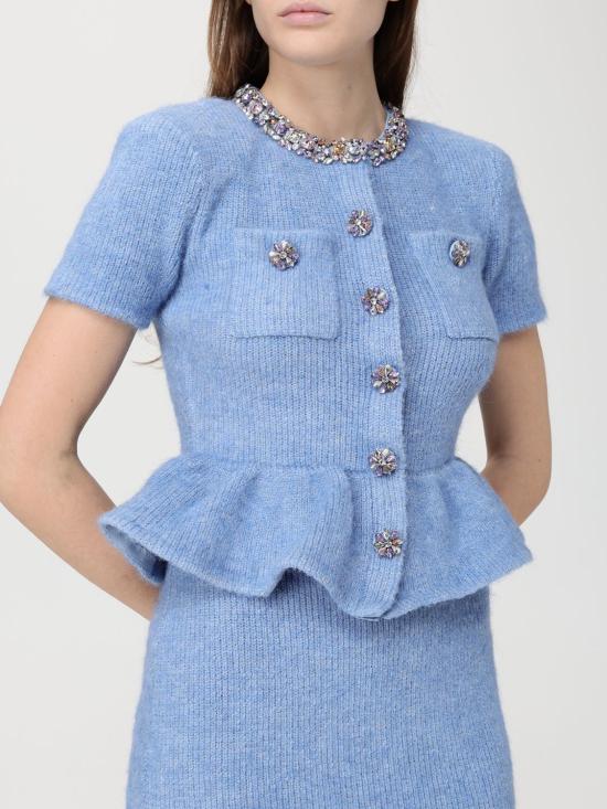 26SS 셀프 포트레이트 롱 원피스 RS26106MBL Blue - SELF PORTRAIT