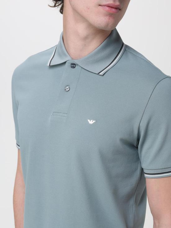 26SS 엠포리오 아르마니 폴로 티셔츠 EM004607AF23090 U9170 Gnawed Blue - EMPORIO ARMANI