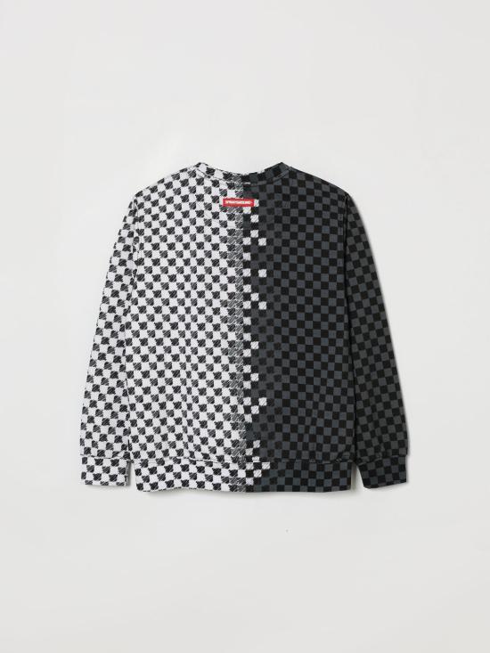 26SS [키즈] 스프레이그라운드 풀오버 SPY1411E NERO BIANCO Black - SPRAYGROUND