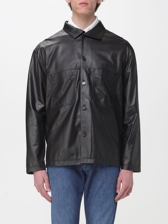 26SS 엠포리오 아르마니 가죽 자켓 EM004729AF22948 U8168 Brown