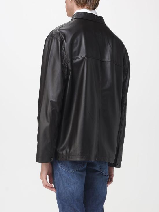 26SS 엠포리오 아르마니 가죽 자켓 EM004729AF22948 U8168 Brown - EMPORIO ARMANI