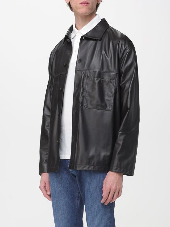 26SS 엠포리오 아르마니 가죽 자켓 EM004729AF22948 U8168 Brown - EMPORIO ARMANI