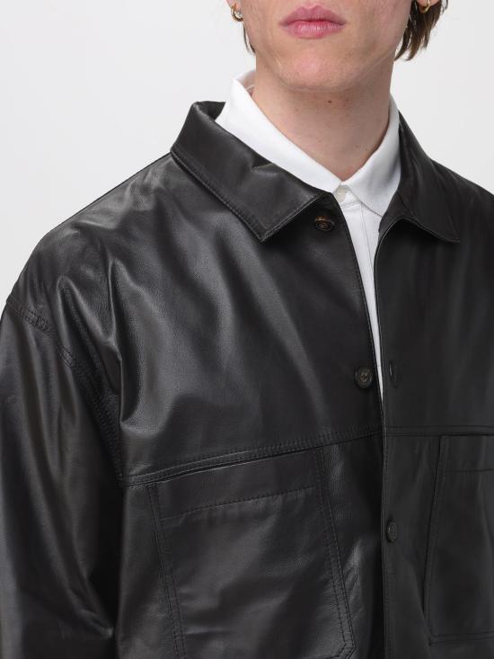 26SS 엠포리오 아르마니 가죽 자켓 EM004729AF22948 U8168 Brown - EMPORIO ARMANI