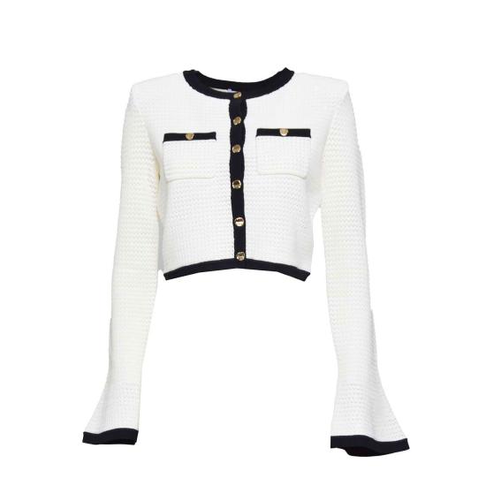 26SS 셀프 포트레이트 가디건 SS24217JC WHITE White