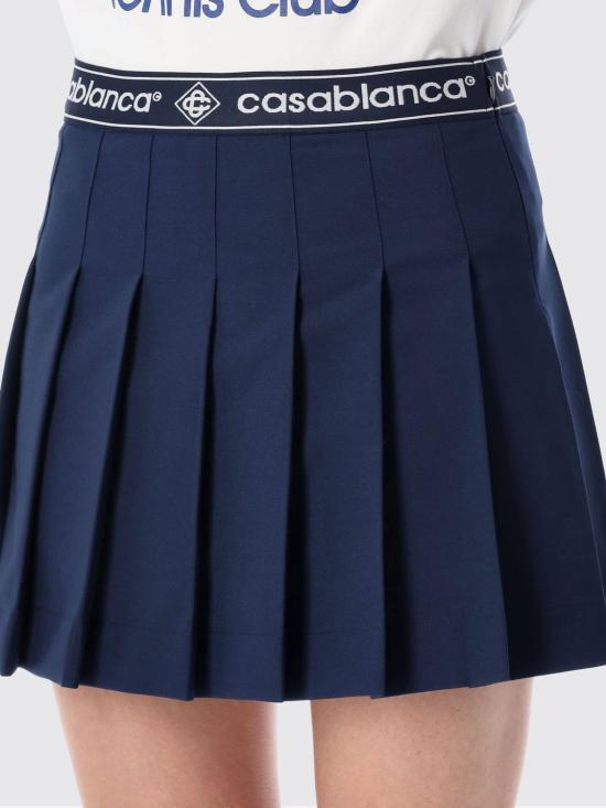 26SS 카사블랑카 스커트 WSP26SK18801 NAVY Blue - CASABLANCA