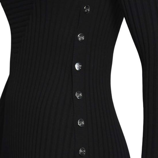 26SS 파코라반 가디건 25PMPU017ML0309 P001 Black - PACO RABANNE