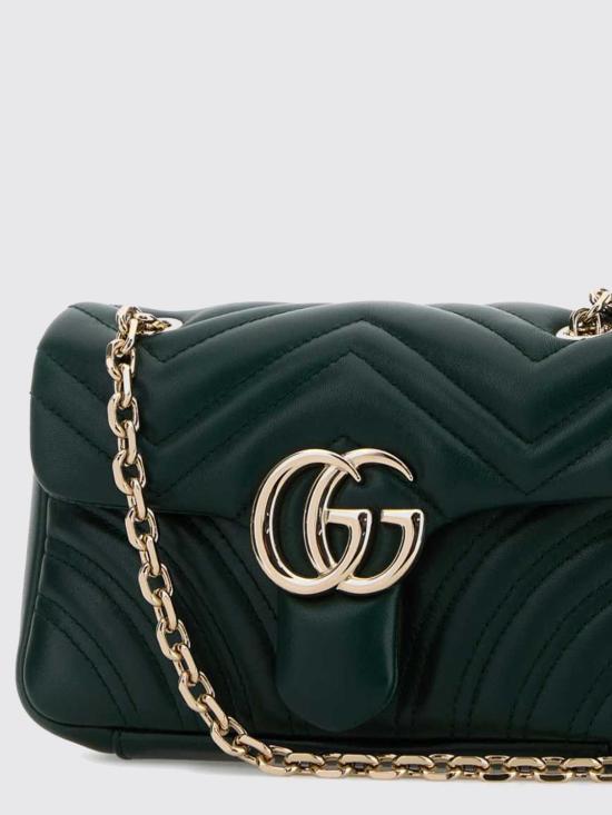 26SS 구찌 GG 마몽 스몰 숄더백 837280AAE38 3020 Green - GUCCI