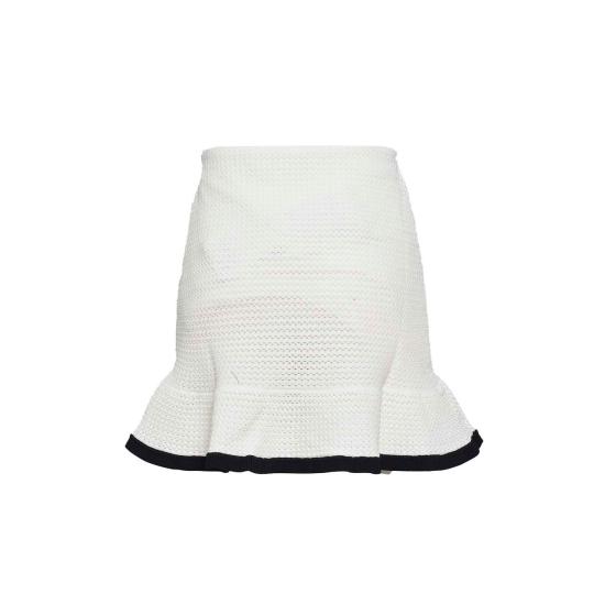 26SS 셀프 포트레이트 미디 스커트 SS24217SKC WHITE White - SELF PORTRAIT