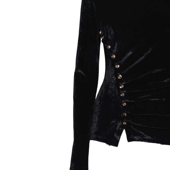 26SS 파코라반 가디건 25PJTO058VI0338 P001 Black - PACO RABANNE