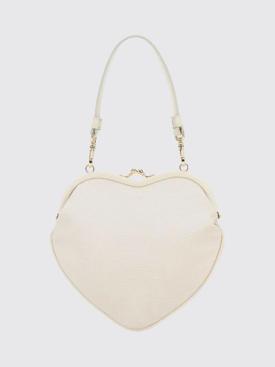 26SS 비비안웨스트우드 벨 하트 프레임 퍼스 4B01000CWW01F4 A408 Cream - VIVIENNE WESTWOOD