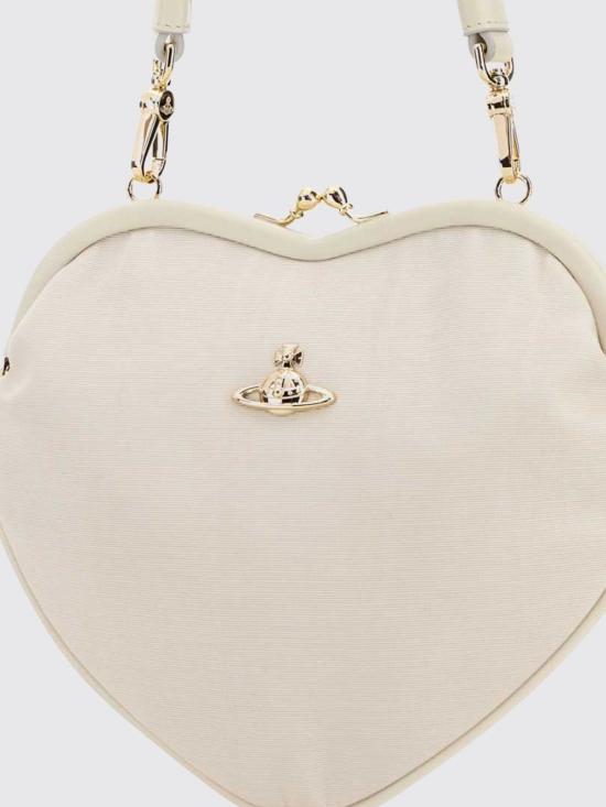 26SS 비비안웨스트우드 벨 하트 프레임 퍼스 4B01000CWW01F4 A408 Cream - VIVIENNE WESTWOOD