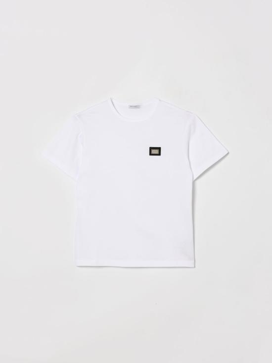 26SS [키즈] 돌체앤가바나 티셔츠 L4JT7TG7P1T W0800 White