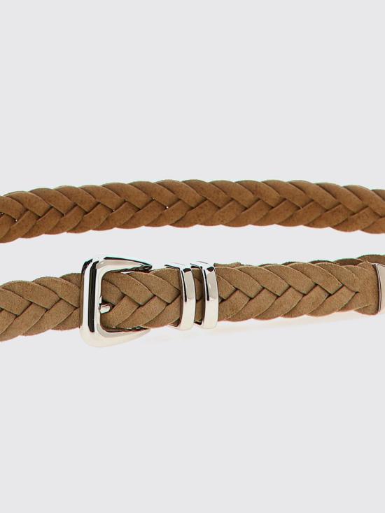 26SS 브루넬로 쿠치넬리 가죽 벨트 MAURP253 C8051 Beige - BRUNELLO CUCINELLI