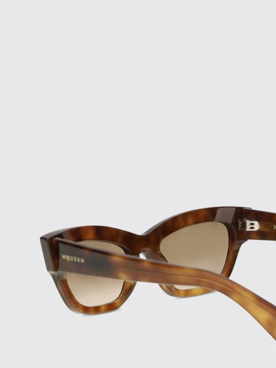 26SS 알렉산더 맥퀸 선글라스 872845J0749 2302 Leather - ALEXANDER MCQUEEN