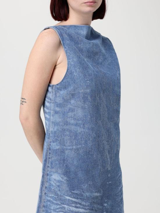 26SS 디젤 롱 원피스 A2378609P23 01 Blue - DIESEL