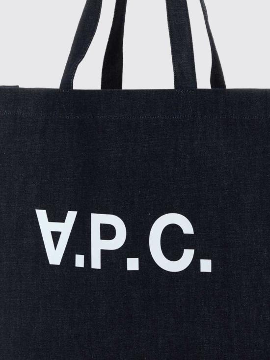 26SS 아페쎄 다니엘라 로고 토트백 COHIZM61446 IAI Indigo - A.P.C.
