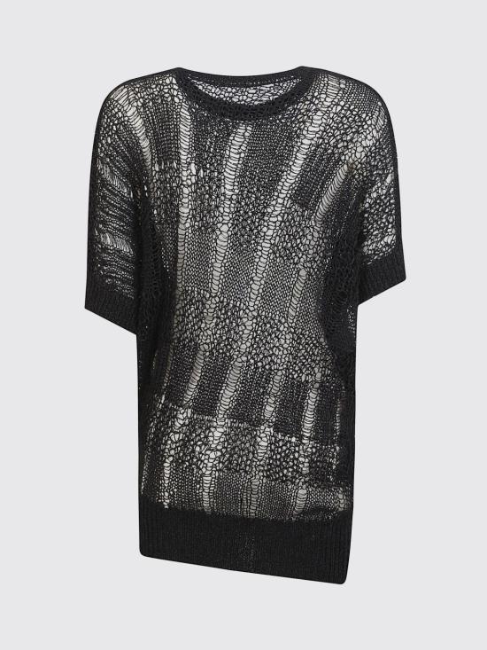 26SS 요지 야마모토 스웨터 YQK05681 2 Black - YOHJI YAMAMOTO