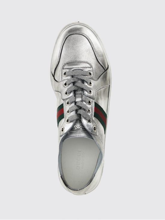 26SS 구찌 스트레치 로우탑 스니커즈 867002AAGHR 8156 Silver - GUCCI