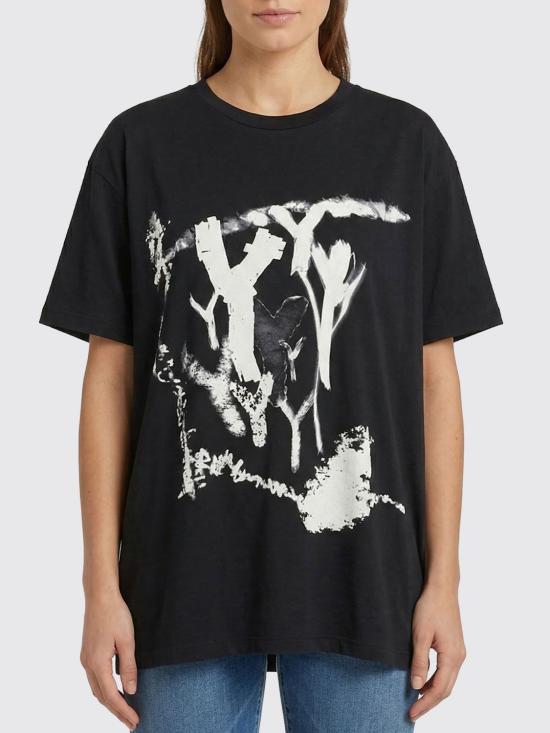 26SS 요지 야마모토 반팔 티셔츠 YQT25678 3 Black