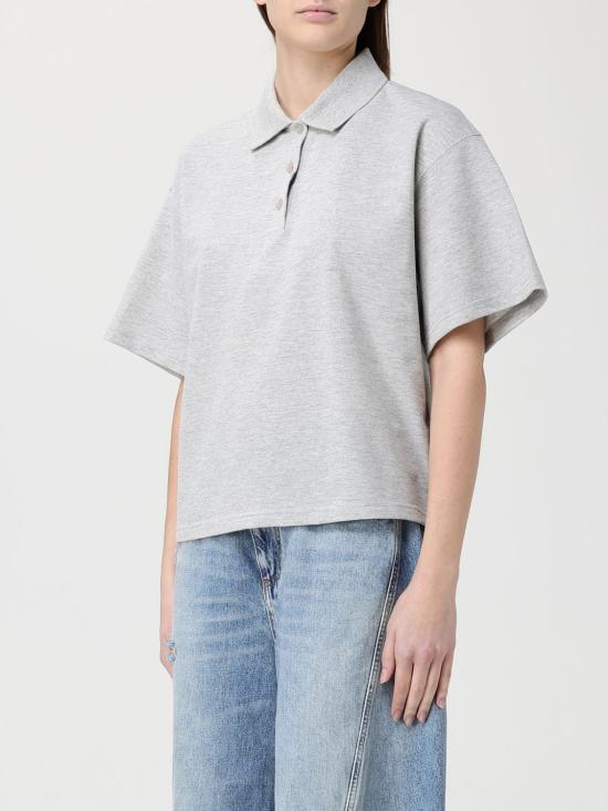 26SS 생로랑 폴로 티셔츠 841963Y37HC 1403 Grey - SAINT LAURENT