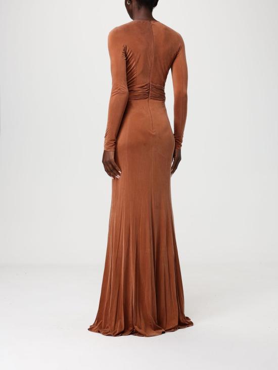 26SS 엘리자베타프랜치 롱 원피스 ABR5462E2 600 Leather - ELISABETTA FRANCHI