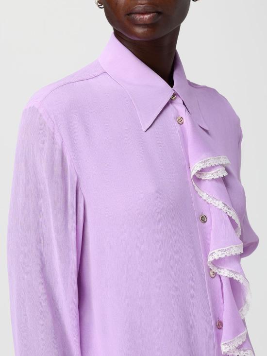 26SS 알베르타 페레티 셔츠 02281617 1240 Lilac - ALBERTA FERRETTI