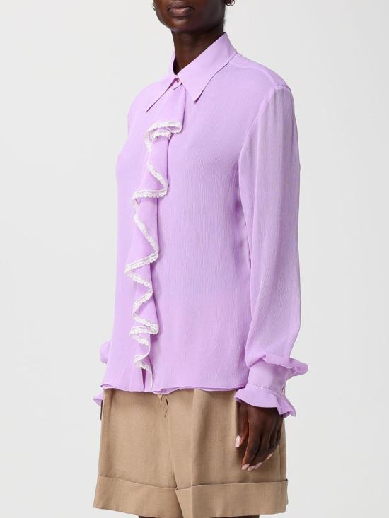 26SS 알베르타 페레티 셔츠 02281617 1240 Lilac - ALBERTA FERRETTI