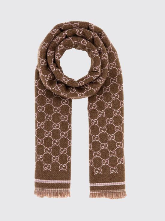 26SS 구찌 GG 울 스카프 8390353GAMQ 2572 Brown