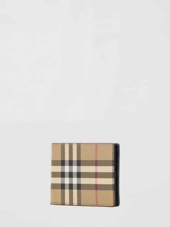 26SS 버버리 체크 바이폴드 지갑 8113165 Beige - BURBERRY