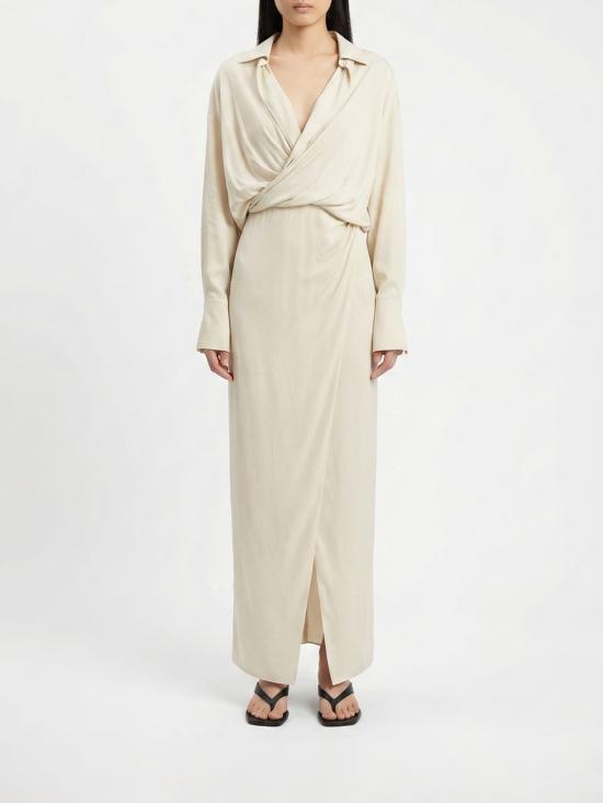 26SS 안다마네 롱 원피스 T190103ATNV135 115 Beige