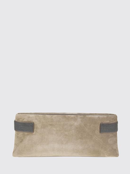 26SS 브루넬로 쿠치넬리 클러치/파우치 MBDLD2785 C8769 Mud - BRUNELLO CUCINELLI