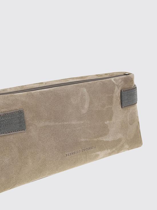 26SS 브루넬로 쿠치넬리 클러치/파우치 MBDLD2785 C8769 Mud - BRUNELLO CUCINELLI