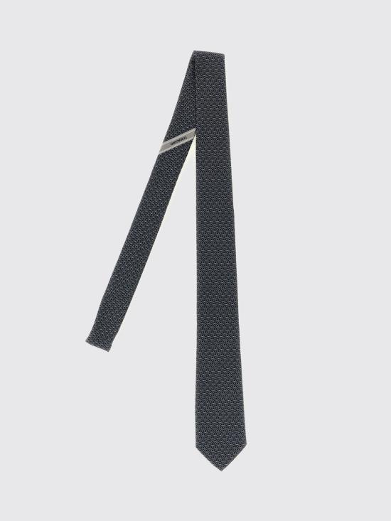 26SS 살바토레 페라가모 넥타이 789252 FBLUGRIGIO Black