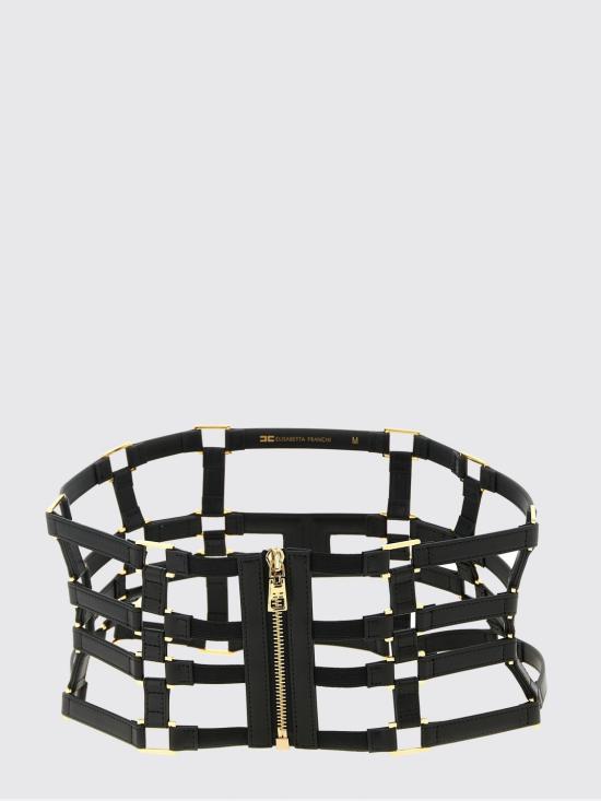 26SS 엘리자베타프랜치 레귤러 벨트 CT18S62E2 110 Black - ELISABETTA FRANCHI