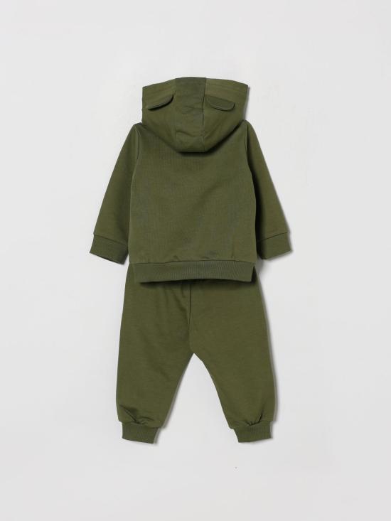 26SS [키즈] 모스키노 오버롤 MMK05DLCA19 30037 Olive - MOSCHINO