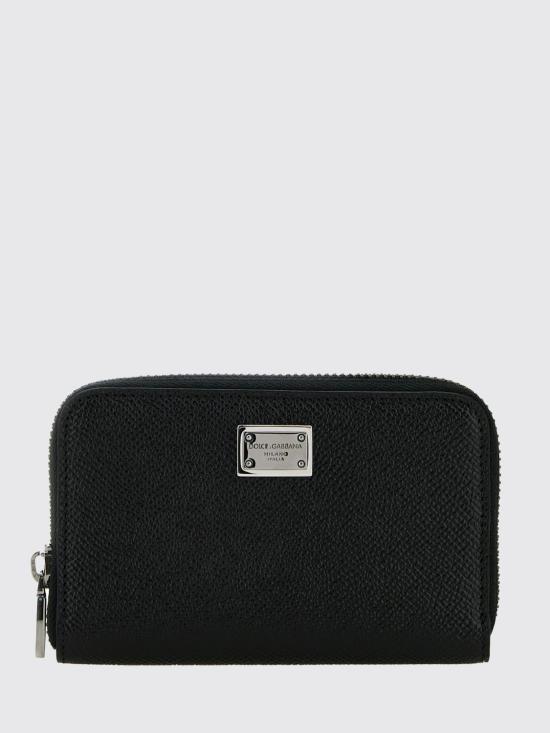 26SS 돌체앤가바나 Small calfskin zip-around 지갑 BP2522AG219 80999 Black