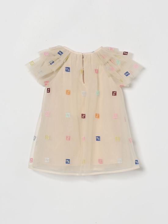 26SS [키즈] 펜디 점프수트 BFB601AEXX F1P2N Natural - FENDI