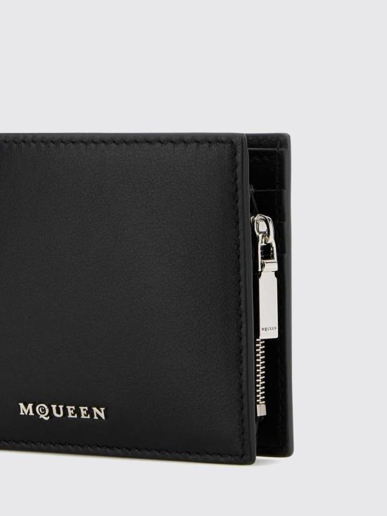 26SS 알렉산더 맥퀸 남성지갑 8050671AATS 1000 Black - ALEXANDER MCQUEEN