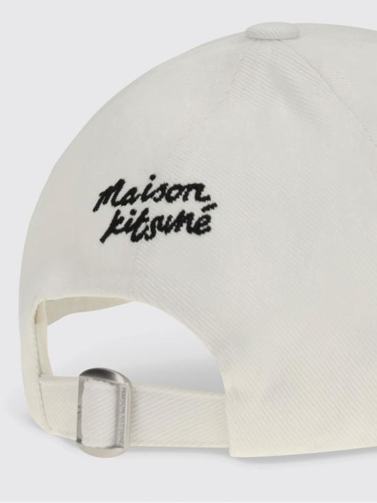 26SS 메종키츠네 폭스 헤드 캡 PM06100WW0096 P100 White - MAISON KITSUNE